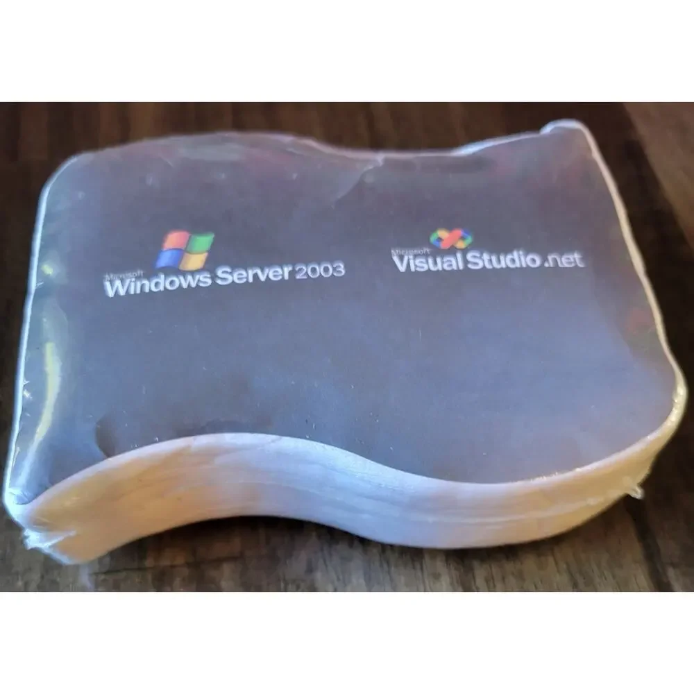 Rare Vintage Microsoft Windows Server 2003 T-shirt Compressed White Size Unknown